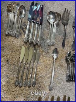 Rogers Silver Plate And Brass Or Bronze Siam Thailand Utensils