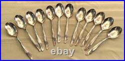 Rogers Silver Plate Exquisite Flatware Set Service For Twelve 63 Pieces Total