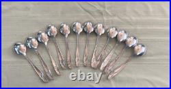 Rogers Silver Plate Exquisite Flatware Set Service For Twelve 63 Pieces Total