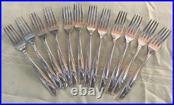Rogers Silver Plate Exquisite Flatware Set Service For Twelve 63 Pieces Total