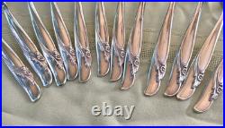Rogers Silver Plate Exquisite Flatware Set Service For Twelve 63 Pieces Total