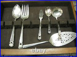 Rogers Silver Plated Serving Set Eternally Yours 87 Piece Set In Case