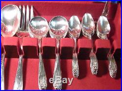 Rogers Silverplate 55pc. 8 place DAFFODIL with serving box available