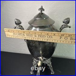 Rogers Smith & Co. Coffee Tea Urn Samovar Silver Plate 1887 Antique Victorian