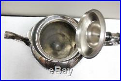 Rogers Smith & Co. Eastlake Victorian Aesthetic Silverplate Teapot No Monogram