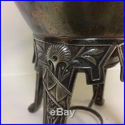 Rogers Smith & co Eastlake Silverplate Samovar With Aesthetic Motif