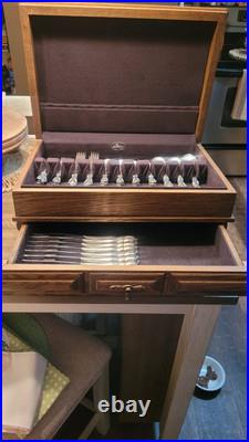 Rogers and Bro. 50-Piece Vintage Reinforced Plate Silverware Set With Box