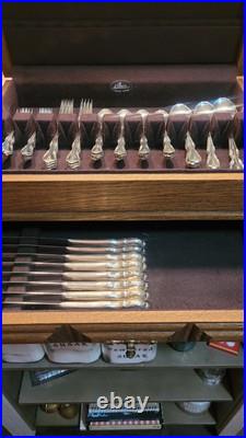 Rogers and Bro. 50-Piece Vintage Reinforced Plate Silverware Set With Box