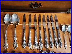 Rogers bros reinforced silverware 50 piece set with box