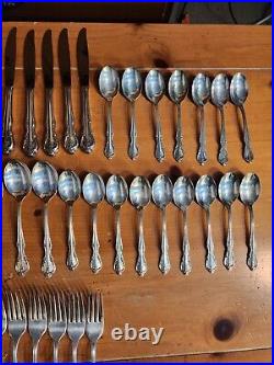 Rogers bros reinforced silverware 50 piece set with box