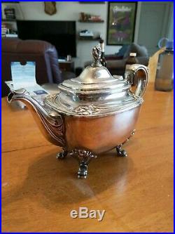 Rogers brothers 1847 Silver Plate 5 Piece Daffodil Tea Set