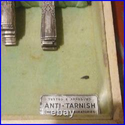 Rogers by Oneida Ltd. Silverplate Flatware Set Fork Knife Spoon with Case