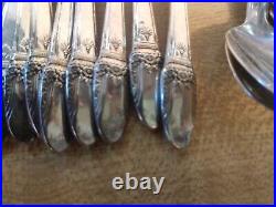 Rogers silverplate flatware first love rare ice cream forks 34 party set
