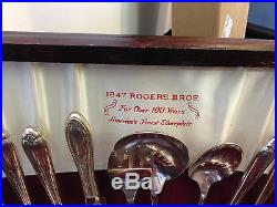 Rogers silverware set with original wood box