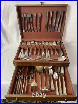 SET 100 Flatware 1847 Rogers Bros Silver Plate Plaza SP Reed & Barton Stainless