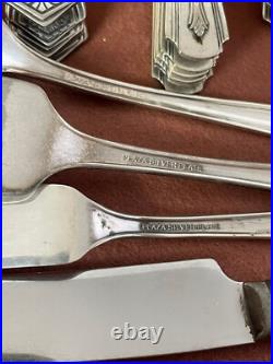 SET 100 Flatware 1847 Rogers Bros Silver Plate Plaza SP Reed & Barton Stainless