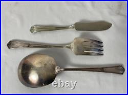 SET 100 Flatware 1847 Rogers Bros Silver Plate Plaza SP Reed & Barton Stainless