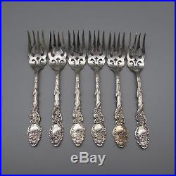 SET OF SIX 1847 Rogers Bros Silverplate COLUMBIA 1893 Salad Forks