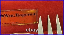 STARLIGHT Silver Plate 1950 Flatware Silverware Set, Rogers & Bro