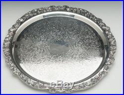 STUNNING Punch Bowl Set With 26 Cups, Bowl And Tray By Rogers Silver Plated