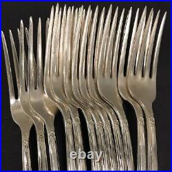 Service for 12 Starlight Set Silverplate Flatware 1950 Rogers & Bro IS 78 Pcs