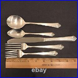 Service for 12 Starlight Set Silverplate Flatware 1950 Rogers & Bro IS 78 Pcs