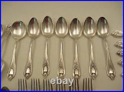 Service for 6 with Extras 1847 Rogers Bros Old Colony Pattern Silverware Set 40 Pc