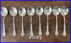 Service for 8 1847 Rogers Bros REMEMBRANCE Silver Plate Flatware + Serving Set