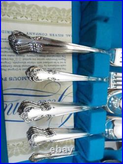 Set 32pcs Rogers & Bros Daybreak Silver-plate Flatware Elegant Lady svc for 6