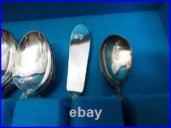 Set 32pcs Rogers & Bros Daybreak Silver-plate Flatware Elegant Lady svc for 6