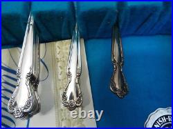 Set 32pcs Rogers & Bros Daybreak Silver-plate Flatware Elegant Lady svc for 6