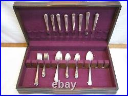 Set 50 Pcs Wm. Rogers Overlaid IS Silverplate Flatware Desire svc for 8