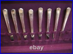 Set 50 Pcs Wm. Rogers Overlaid IS Silverplate Flatware Desire svc for 8