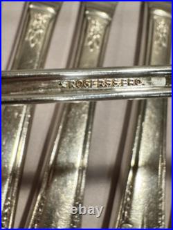 Set Of 63 Rogers STARLIGHT 1950 International Silver Plate Fork Spoon Knife