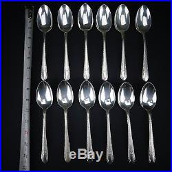 Set of 79 Wm Rogers Sectional IS, Silver Plate Flatware Regent 1939 with Wood Box