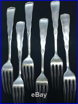 Set of twelve (12) DINNER FORKS in the SIREN pattern by ROGERS BROS Fine Cond