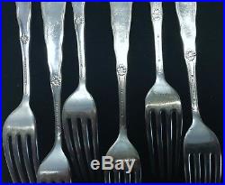 Set of twelve (12) DINNER FORKS in the SIREN pattern by ROGERS BROS Fine Cond