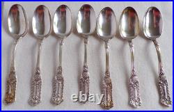 Seven (7) Rogers Bros AA ROMANESQUE Celtic Knot 5.75 Teaspoons Silver Plate
