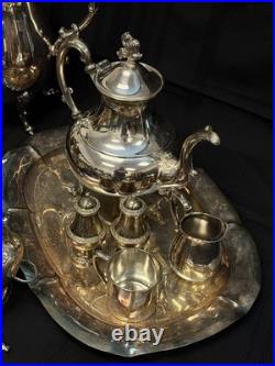Silver Plate Assorted Lot Teapots Pitchers Creamers Cup Trays Shakers 15lb