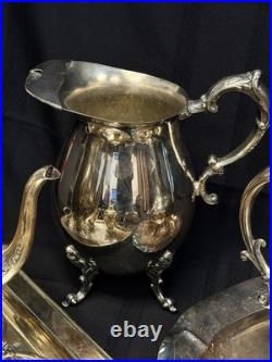 Silver Plate Assorted Lot Teapots Pitchers Creamers Cup Trays Shakers 15lb