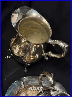 Silver Plate Assorted Lot Teapots Pitchers Creamers Cup Trays Shakers 15lb