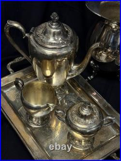 Silver Plate Assorted Lot Teapots Pitchers Creamers Cup Trays Shakers 15lb