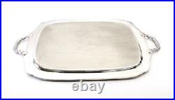 Silver Plate Butler Large Ornate Serving Tray, 1847 Rogers REMEMBERANCE SLV174