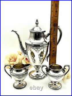 Silver Plate Coffee Set by Wm Rogers & Son GUILD 3pcs