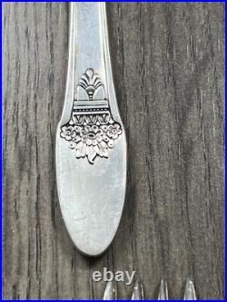 Silver Plate FIRST LOVE International 1847 Rogers 37 Pieces Lot Forks Spoons