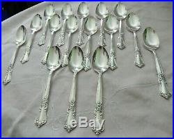 Silver Plate Flatware Set 71 Piece Wm A. Rogers By Oneida Valley Rose 1956