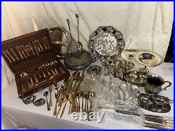 Silver Plate Lot 30+lbs Over 200 Pieces