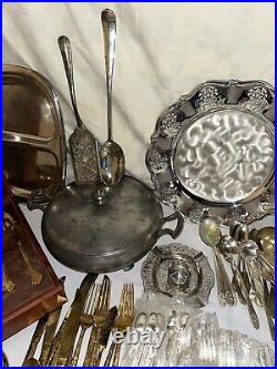 Silver Plate Lot 30+lbs Over 200 Pieces