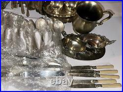 Silver Plate Lot 30+lbs Over 200 Pieces