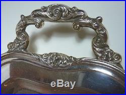 Silver Plate Rect. 28 1/8 By 16 Scallop Engraved Serving Tray By 1881 Rogers